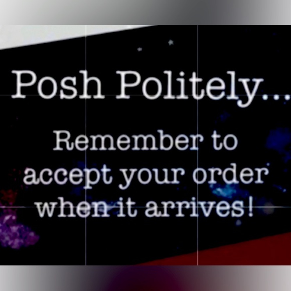 Politely accept your order when receiving it.